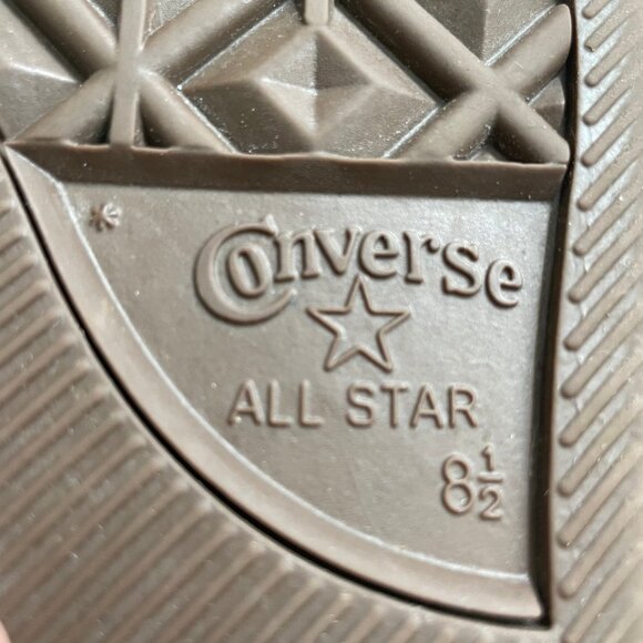 Converse All Star Casual Lo Cut Lace Up Textile Sneakers Grey + White Sz 8.5M - Picture 11 of 12